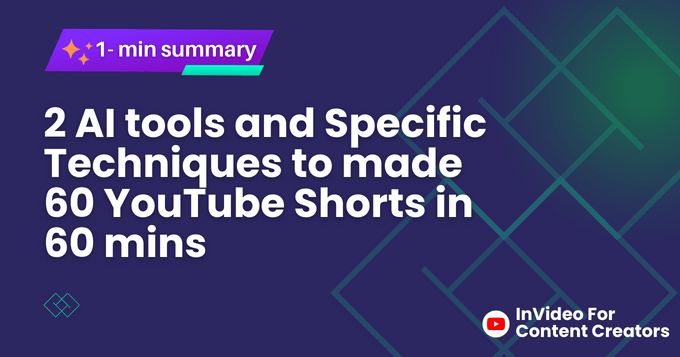 I made 60 YouTube shorts in 60 mins with just 2 AI tools