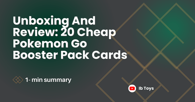 20 Cheap Pokemon Go Booster Pack Cards Unboxing And Review