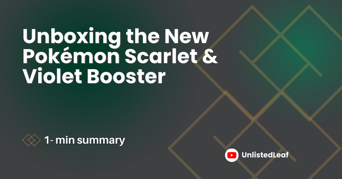 Unboxing the New Pokémon Scarlet & Violet Booster