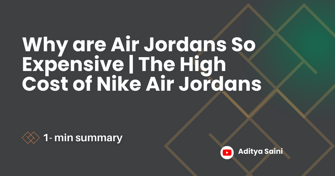 The High Cost of Nike Air Jordans