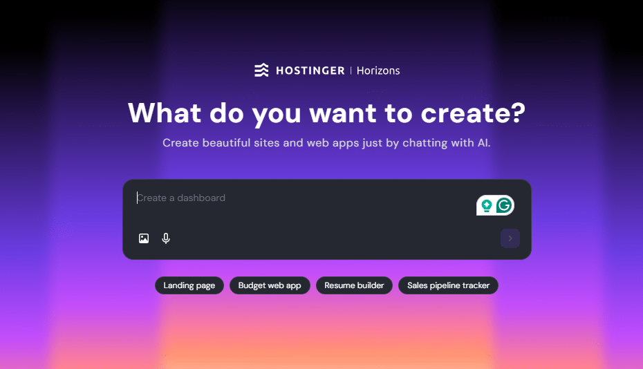 hostinger horizons